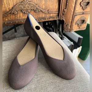 Rothy’s mink brown flat 8.5 excellent used condition